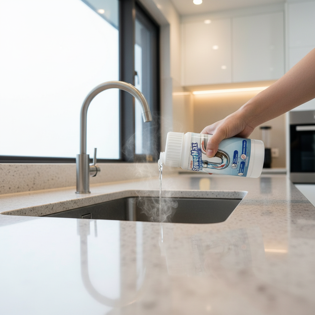 Drain Unclogging & Anti-Clog Cleaner - Aids Grease Hair Dissolving Prevents Pipe Blockages Freshens Sewer for Home Bathrooms