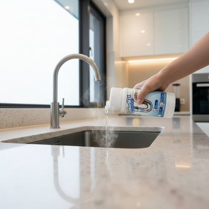 Drain Unclogging & Anti-Clog Cleaner - Aids Grease Hair Dissolving Prevents Pipe Blockages Freshens Sewer for Home Bathrooms